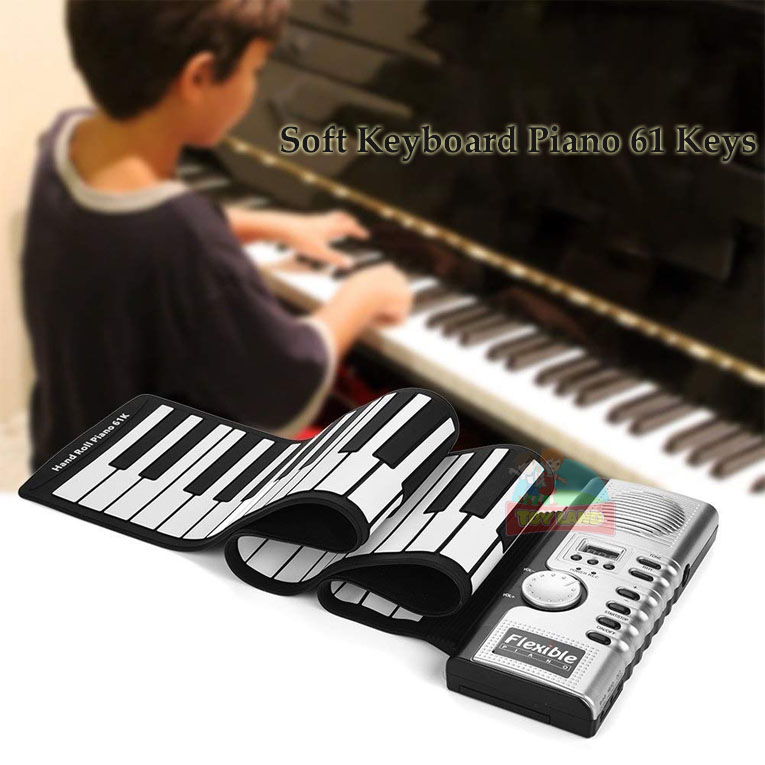 Soft Keyboard Piano : 61 Keys